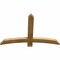 Ekena Millwork Bellingham Rough Sawn Timber Gable Bracket, Western Red Cedar, 48"W x 32"H x 2"D x 4"F, 16/12 Pitch GBW048X32X0204BEL00RWR - alternate 2